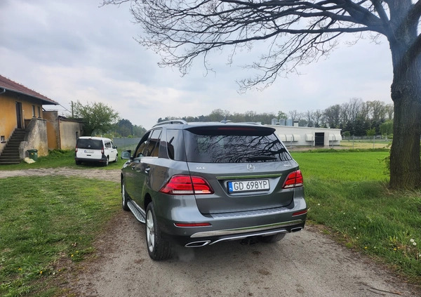 Mercedes-Benz GLE cena 114900 przebieg: 49000, rok produkcji 2017 z Polanów małe 277